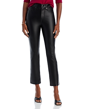 Veronica Beard Carly Faux Leather Trousers In Black