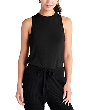 Splendid Curve Hem Tank In Black