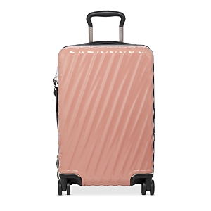 Tumi 22-inch 19 Degrees International Expandable Spinner Carry-on In Glossy Blush/navy Liquid Print