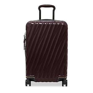 Tumi 19 Degree International Expandable 4-wheel Carry-on In Glossy Deep Plum