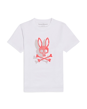 PSYCHO BUNNY UNISEX CHICAGO HD DOTTED GRAPHIC TEE - LITTLE KID, BIG KID
