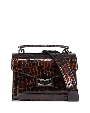 The Kooples Emily Small Croc Embossed Leather Handbag The Kooples Emily Small Croc Embossed Leather Handbag