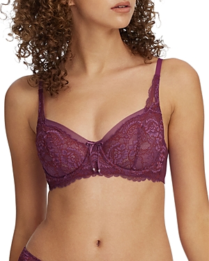 Skarlett Blue Minx Balconette Bra In Grappa/red