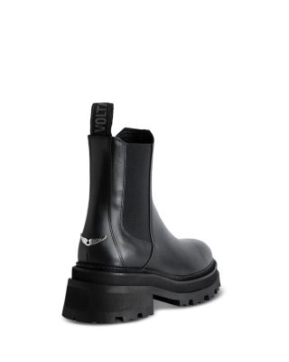 Women's Ride Stretch White Chelsea Boots