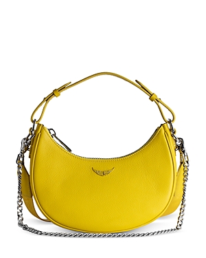 Shop Zadig & Voltaire Moonrock Small Grained Leather Handbag In Holiday