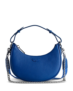 Zadig & Voltaire Moonrock Small Grained Leather Handbag In Mind