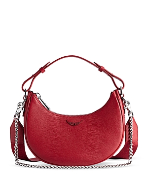 Zadig & Voltaire Moonrock Small Grained Leather Handbag In Power