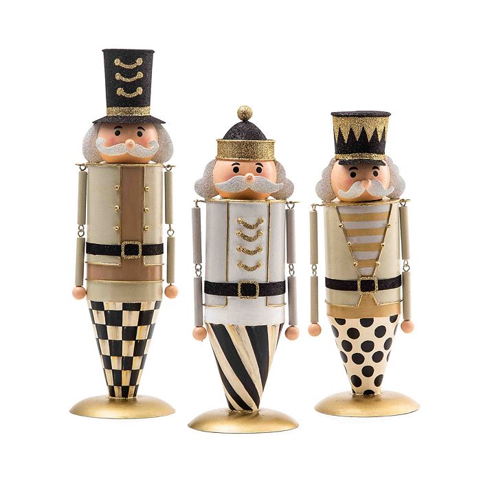 MackenzieChilds Glam up Nutcracker, Set of 3 Bloomingdale's