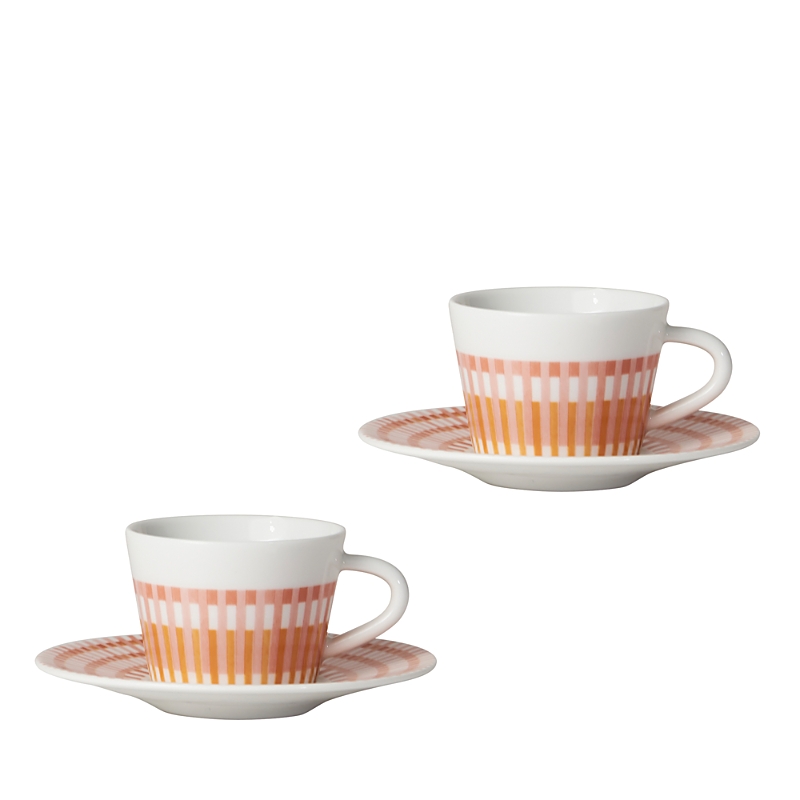 Bernardaud Terra Rosa Espresso Cup & Saucer, Set Of 2 In Multi