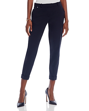 Hugo Boss Tobaluka Tapered Cropped Pants In Blk