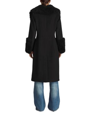Athena Shearling Trim Coat