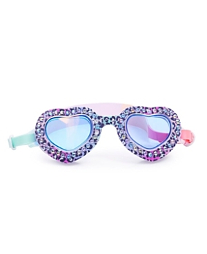 Bling2o Kids' Leopard Love Swim Goggles For Girls - Ages 2-6 In Blue