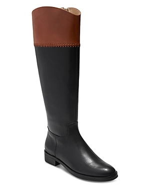 Shop Jack Rogers Women's Adaline Leather Riding Boots In Black/brown