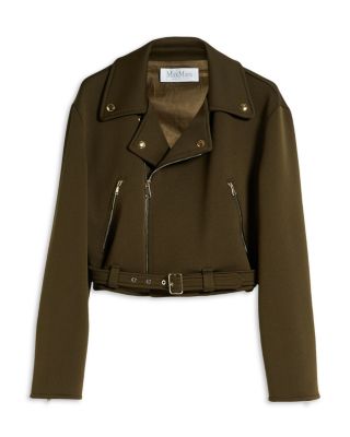 アウトレット★Max Mara★SPEZIE コットンバイカージャケット Max Mara Spezie Moto Jacket | Bloomingdale's