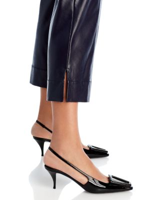 Benji Faux Leather Cropped Pants