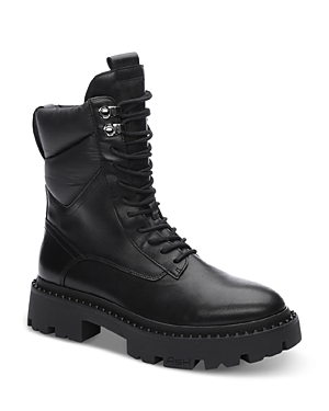 Shop Ash Women's Gotta Lace Up Lug Boots In Black