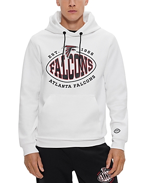 Boss Nfl Atlanta Falcons Cotton Blend Printed Regular Fit Hoodie