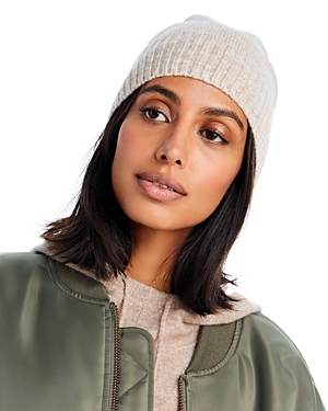Aqua Shiny Knit Hat - Exclusive In Cream