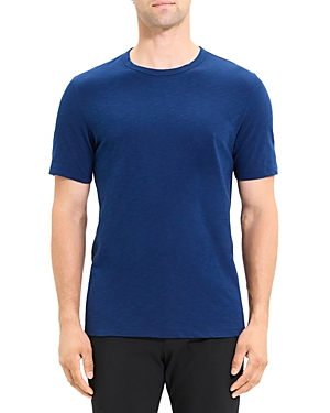 Theory Cosmo Solid Crewneck T-shirt In Blueberry