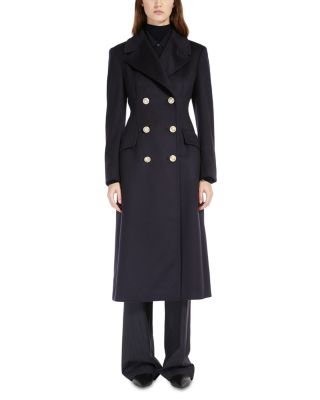 Max Mara Studio Carabo Wool Double Breasted Coat