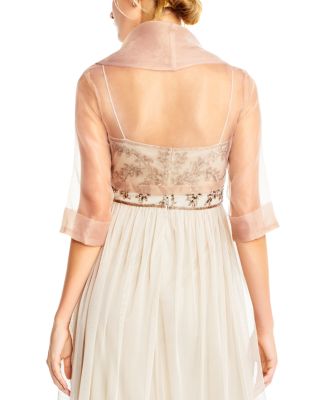 Organza Tie Front Wrap Jacket