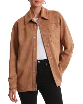 Bagatelle Faux Suede Shacket Bloomingdale s