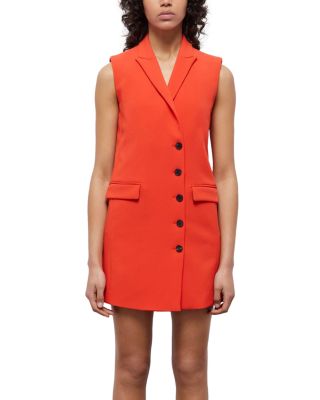 open lace back dress Runaway The Label Coral Sleeveless Blazer Dress