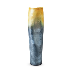 Shop Global Views Indent Large Gray And Yellow Vase