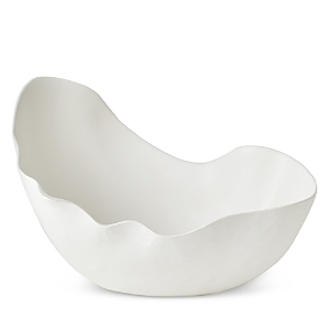 Global Views Small Horn Bowl In White