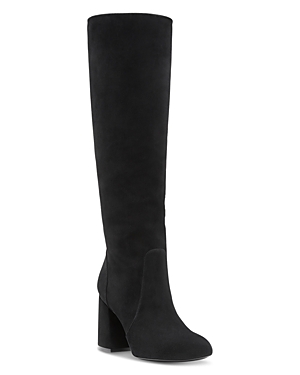 Stuart Weitzman Women's Slouch Block Heel Tall Boots In Black