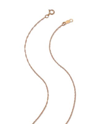 Baby Elephant Pendant Necklace in 14K Yellow Gold, 18"