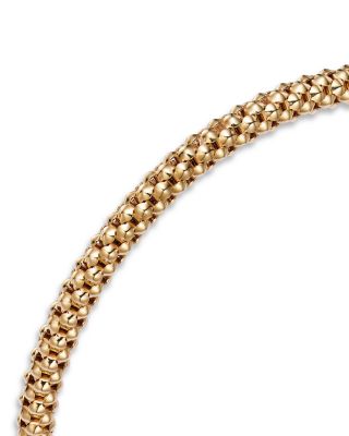 Popcorn Link Chain Bracelet in 14K Yellow Gold