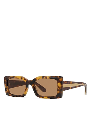 Shop Stella Mccartney Rectangular Sunglasses, 54mm In Blonde Havana/brown Solid