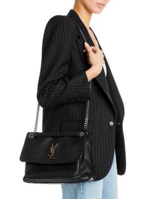 Niki Medium Shoulder Bag in Grained Lambskin