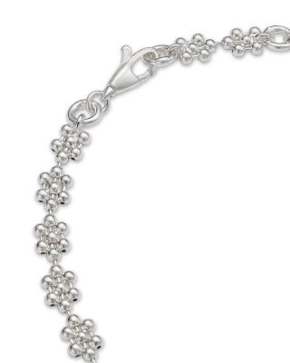 Sterling Silver Small Interlocking G Cluster Chain Bracelet