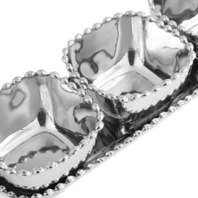 Molten Triple Bowl with Tray 