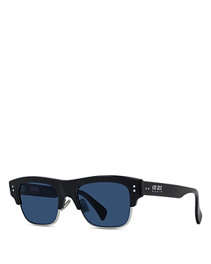 Kenzo Boke Flower Square Sunglasses, 52mm In Black