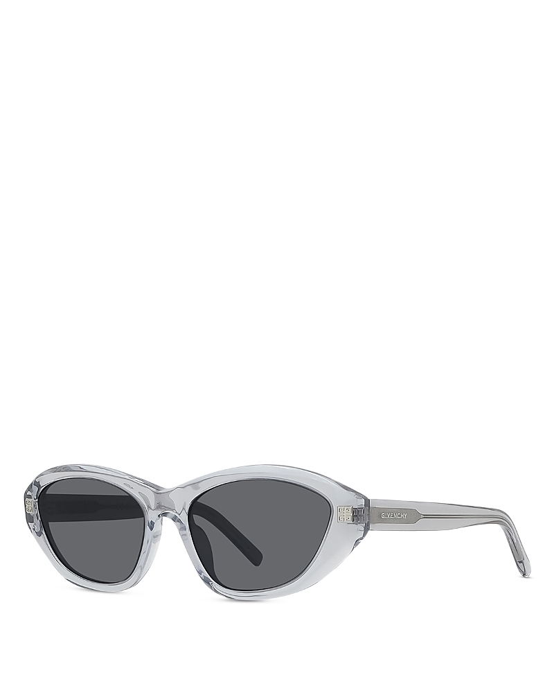 Givenchy Gv Day 55mm Cat Eye Sunglasses In Gray/gray Mirrored Solid