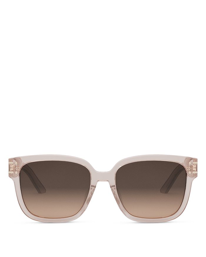 Shop Dior Signature S7f Square Sunglasses, 58mm In Pink/brown Gradient