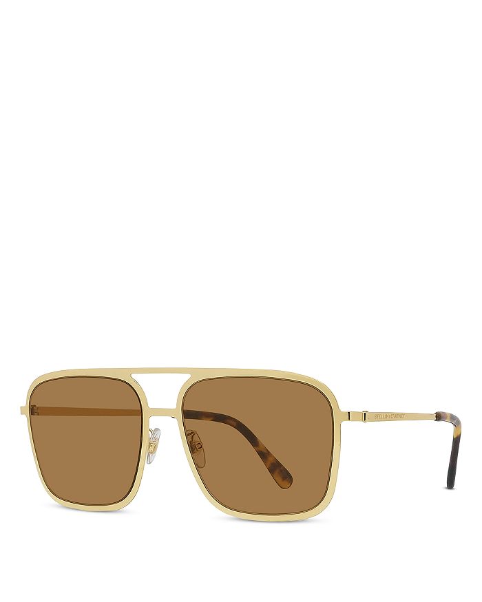 Stella mccartney shop square aviator sunglasses