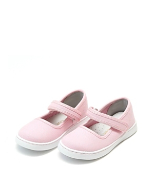 Shop L'amour Shoes Girls' Jenna Canvas Mary Jane - Toddler, Little Kid In Light/pastel Pink