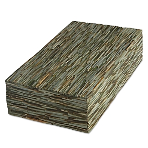 Global Views Chiseled Bone Box In Multi