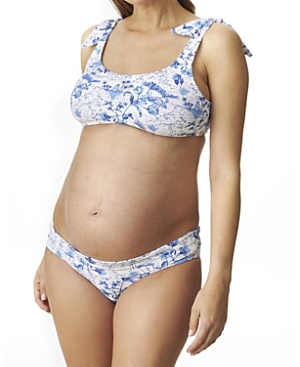 Toile de Jouy Print Maternity Bikini Set
