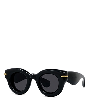 Loewe Inflated Pantos Sunglasses, 46mm In Black/gray Solid