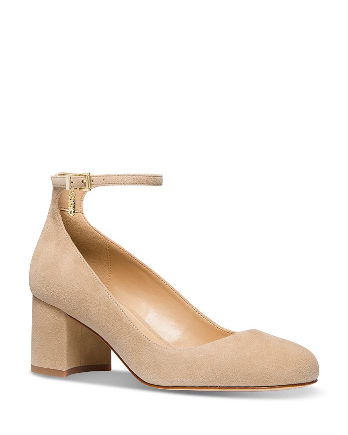 michael kors block heel pumps