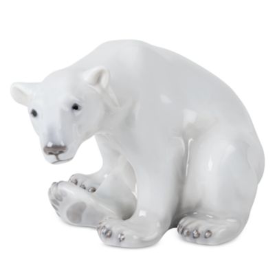 Polar Bear Sitting Figurine