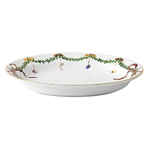 Royal Copenhagen Star Fluted Oval Christmas Dish