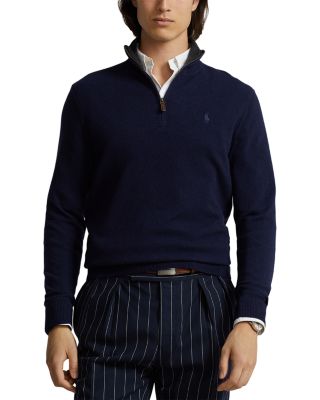 Cashmere Regular Fit Quarter Zip Mock Neck Sweater - Exclusive