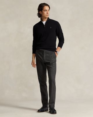 Cashmere Regular Fit Quarter Zip Mock Neck Sweater - Exclusive