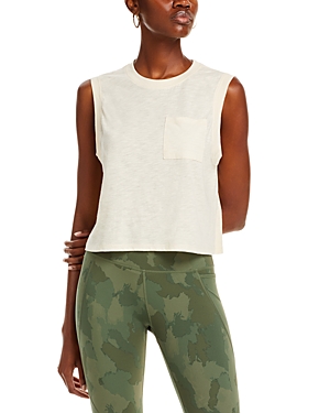 Shop Aqua Slub Jersey Muscle Tank - 100% Exclusive In Buttercup